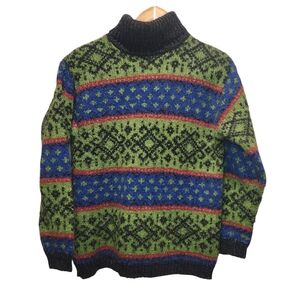 Vintage Fair Isle Wool Blend Sweater